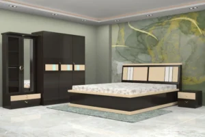 A Modern Bedroom With A Wardrobe Cum Dresser