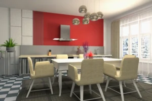 A Modern Living Cum Dining Space