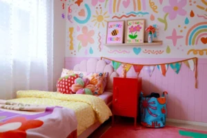 A Vibrant Bedroom Design For Your Little Lady
