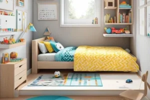 A Vibrant Kids Bedroom In A Compact Space