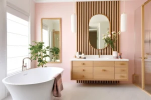 An Understated Modern Bathroom Design With Ample