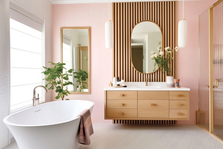 An Understated Modern Bathroom Design With Ample