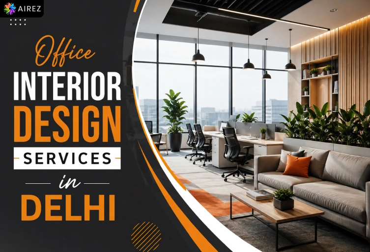 Modern office interior design services in Delhi featuring a premium and stylish corporate workspace