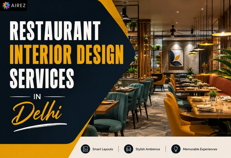 Restaurant Interior Design Services in Delhi with modern dining interiors